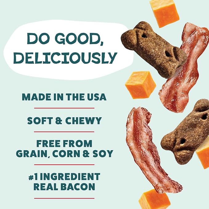 Shameless Pets Soft Dog Treats – Bacon Me Crazy Meaty Tenders, Soft & Chewy Treats for Dogs, Real Bacon 1st Ingredient, Grain Free, Healthy Treats for Small, Medium & Large Dogs, 8oz