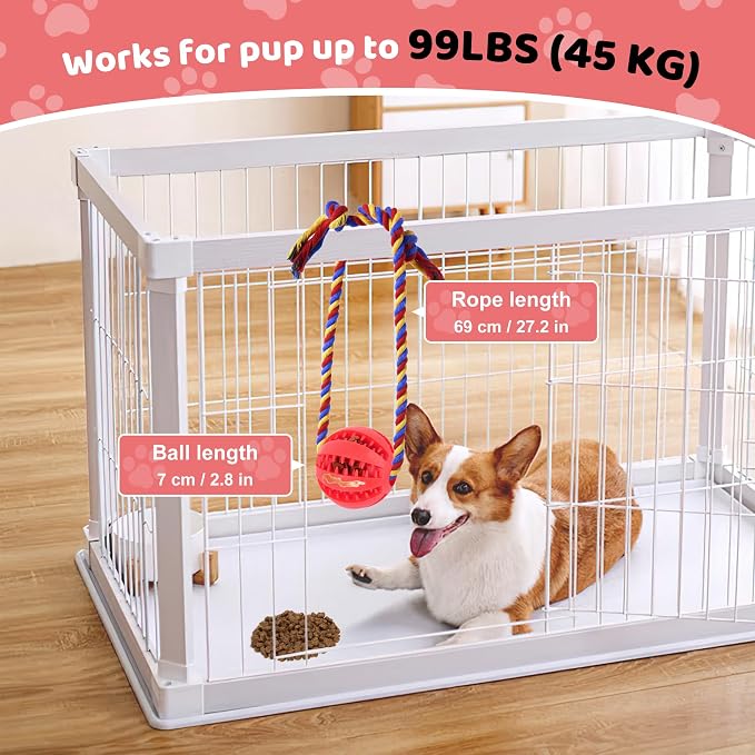 Interactive Dog Toys, Crate Training Aids for Puppies,Red