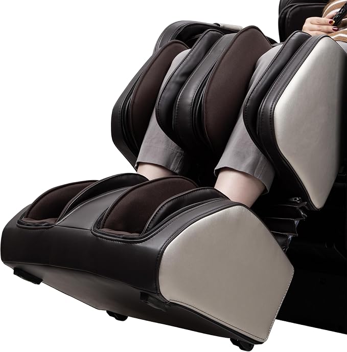 Osaki OS-Atai SL-Track Zero Gravity Full Body Airbag Massage Back and Calf Infrared Heat with Foot Roller Massage (Black)