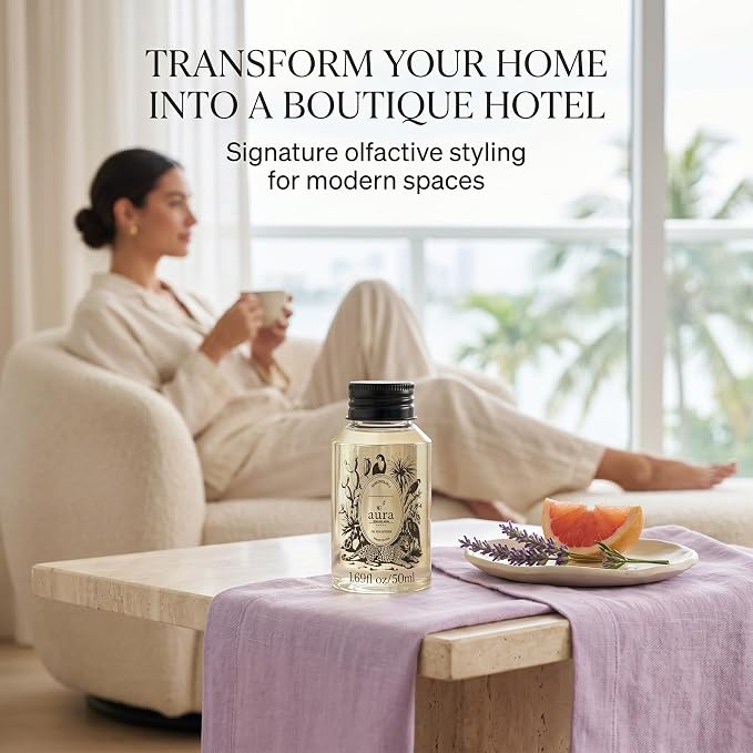 Aura Provence | Lavender & Grapefruit Fragrance Oil for Diffusers | Inspired by L.Labo-Lavande 31 | Aromatherapy Lavender Scent | for Home, Bedroom & Spa | 1.7 fl oz (50ml) | Long Lasting Scent