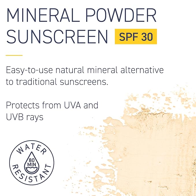 Brush On Block SPF 30 Mineral Powder Sunscreen New Formula, With Niacinamide, Hyaluronic Acid, & Vitamin C, Broad Spectrum, Water Resistant, Translucent, For All Skin Types, Reef Friendly, Mfg in USA