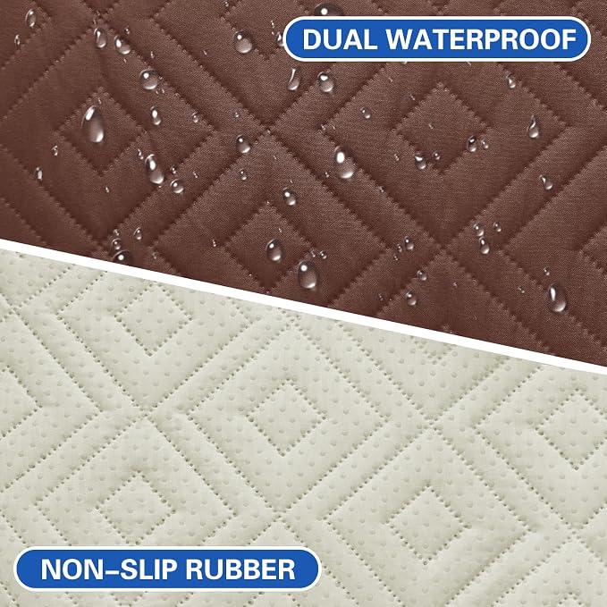 2026 Waterproof Sofa Dog Blanket (30"x70") Comfy Couch Sofa Mat for Pets with Anti-Slip Back, Universal Incontinence Lightweight Liner Pad for Furniture Car Picnic etc Durable Washable, Coffee