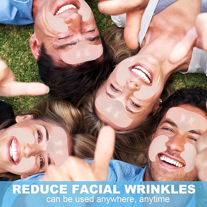Tripsky Forehead Wrinkle Patches, Smile Line Patches, Wrinkle Patches Overnight Smoothing Facial Wrinkle Patch, Lift Lines for Women & Men (White)