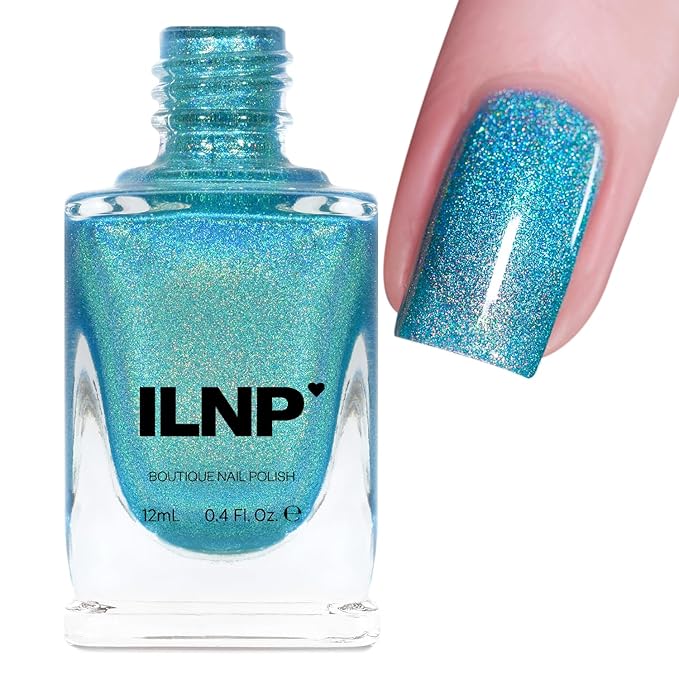 ILNP Sail Away - Vivid Turquoise Ultra Holographic Nail Polish