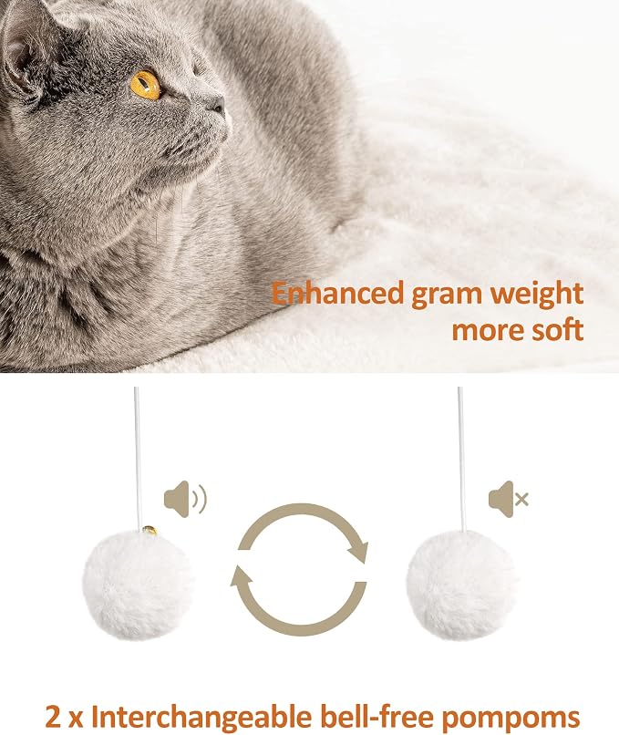 43.8in 3-Tier Modern Cat Tree Tower Condo, Cat Scratch Posts for Indoor Cats, Big Plate, Two 19.7in Full Sisal Scratching Posts, Rustic Brown