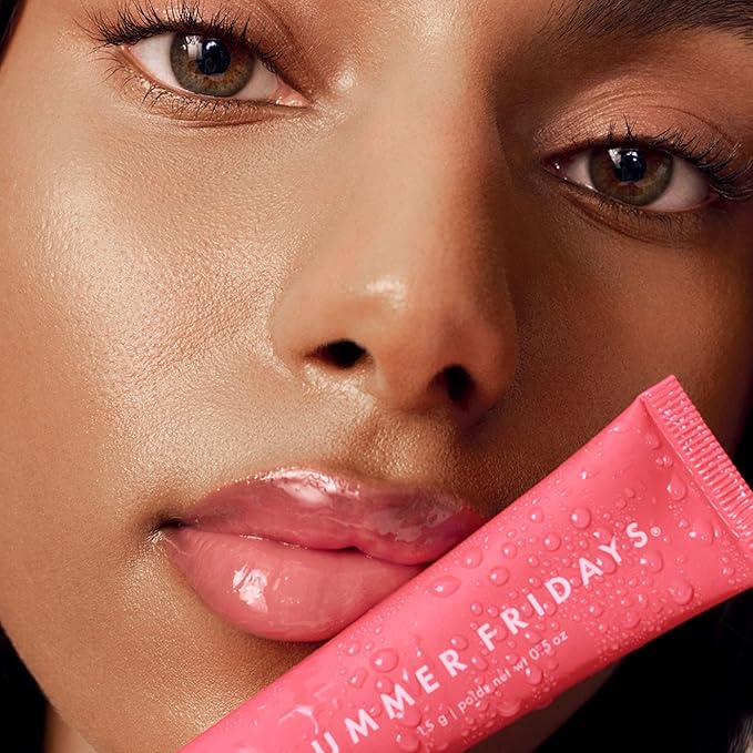 Summer Fridays Tinted Lip Butter Balm - Conditioning Vegan Lip Balm for Instant Moisture, Shine & Hydration - Sheer-Tinted, Soothing Skincare - Pink Guava (.5 Oz)