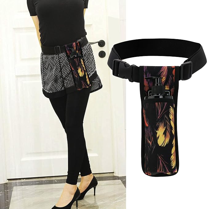 Tuhaoge Massage Bottle Bag Massage Oil Holster Lotion Holster Massage Therapist Massage Oil Holster Massage Lotion (TH1KD-YuMao-W)
