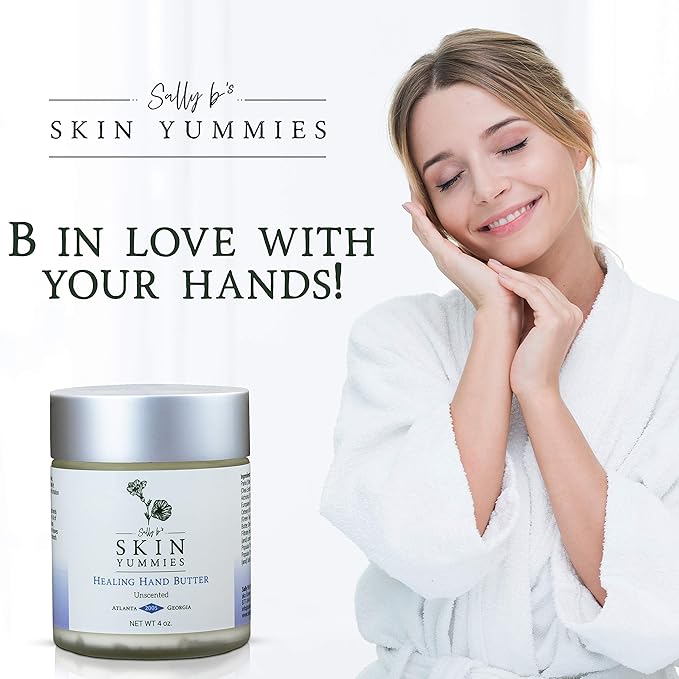 Sally B’s Non-toxic Extra Dry Hand Lotion/Kokum and Shea Butter Cream/Jojoba and Olive Oil/EWG Verified/ 4 oz (Lemon)