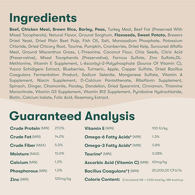 Jinx Dry Dog Food - Grass-Fed Beef, Brown Rice & Sweet Potato, 30lb | Premium Kibble for Digestive Support & Healthy Immunity - No Fillers, All Lifestages (Puppy, Adult & Senior), Breeds & Sizes