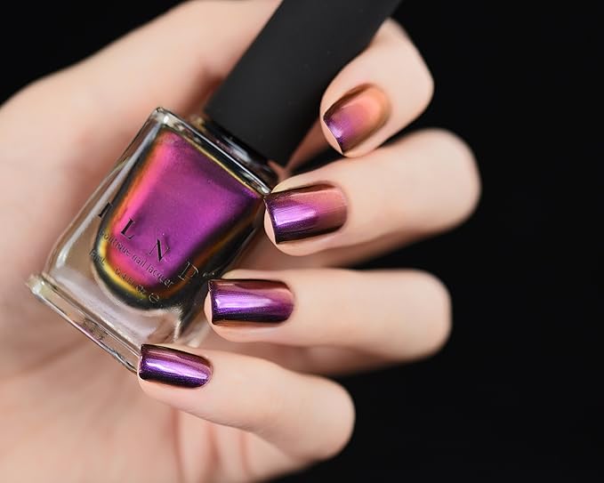 ILNP Undenied - Violet, Red, Gold Color Shifting Ultra Chrome Nail Polish