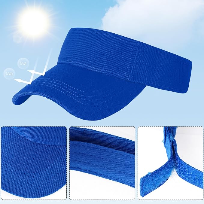 Marrywindix 1 Piece of Sport Wear Athletic Visor Sun Sports Visor Hat Visor Adjustable Cap for Women and Men
