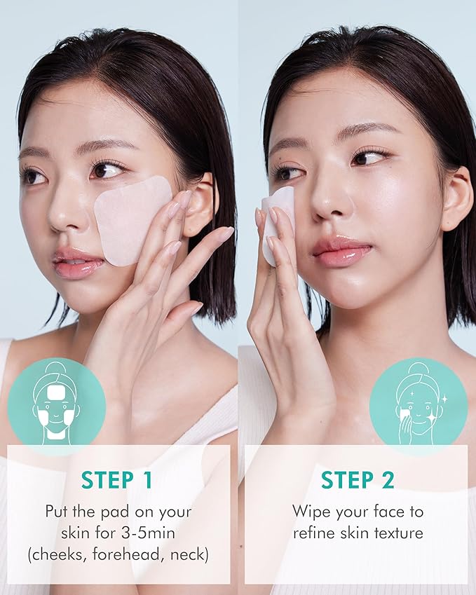 DERMAL 6 Types Toner Pad Trial Kit Portable Travel Combo Set - Ice Cooling, Collagen, Retinol, Madecassoside, Tea Tree, Vitamin Korean Face Toner Pads, 12 Pads x 6 Pack