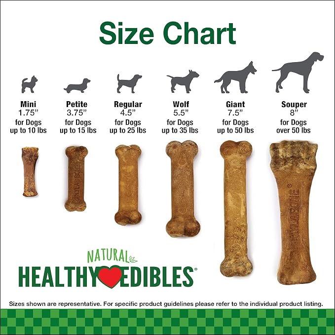 Nylabone Healthy Edibles Dog Treats, Bacon Flavor, X-Large, 4 Count | Natural dog chews, occupying & long lasting dog treats, made in the USA, highly digestible, dog bones for large dogs 50+ lbs