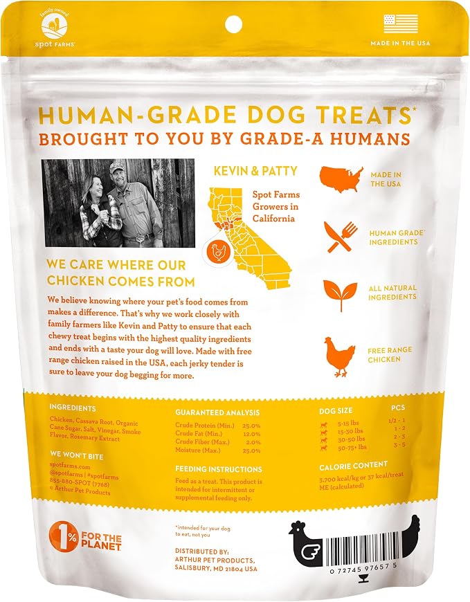 Spot Farms® Basic Chicken Tenders Dog Treats 22 oz | Human Grade, No corn, No wheat, No soy, Glycerin Free, Made in the USA