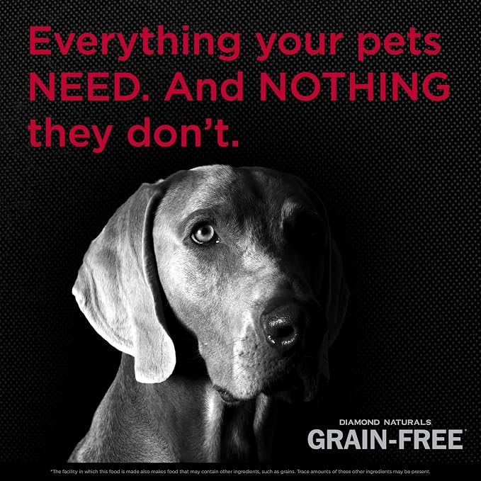 DIAMOND NATURALS Grain-Free Dry Dog Food, Wild-Caught Whitefish, 14lb | Puppy, Adult & Senior Dogs | Wild-Caught Whitefish & Sweet Potatoes for All Day Energy | Guaranteed Probiotics