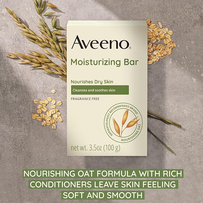 Aveeno Bar Dry Size 3.5 Ounce Aveeno Moisturizing Bar For Dry Skin (Pack of 3)