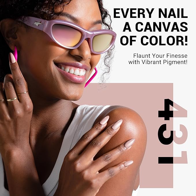 MelodySusie Thick Nude Gel Nail Polish,0.5fl oz Pink Nails Soak Off UV LED Neutral Nude Gel Polish Christmas Gift for Women Nail Art Manicure Salon DIY Nail Design Decoration at Home-431