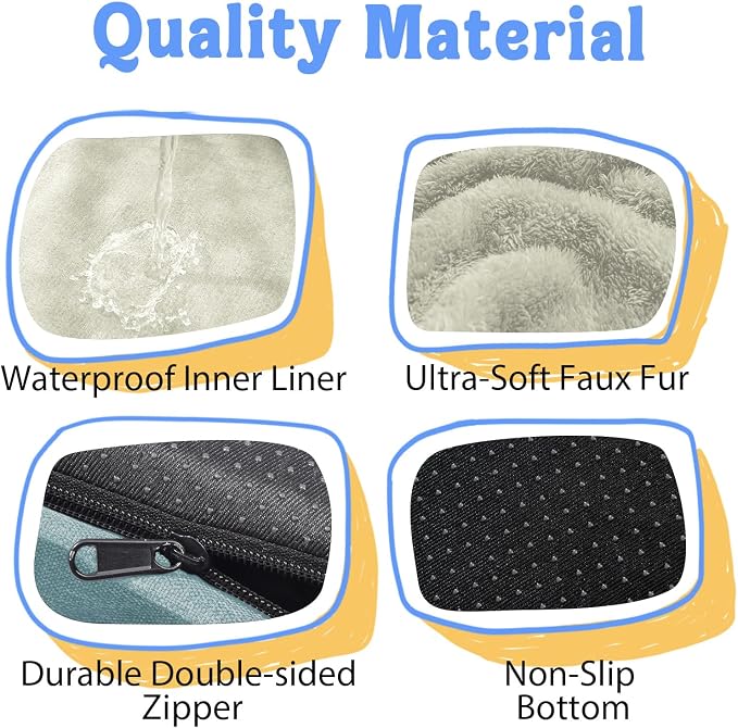 Orthopedic Washable XXL Dog Bed for Extra Large Dogs | Egg Crate Foam, 4-Sided Bolster Support, Waterproof Liner, Non-Slip Bottom, Removable Bolster Cover, 45 x 35 Inch
