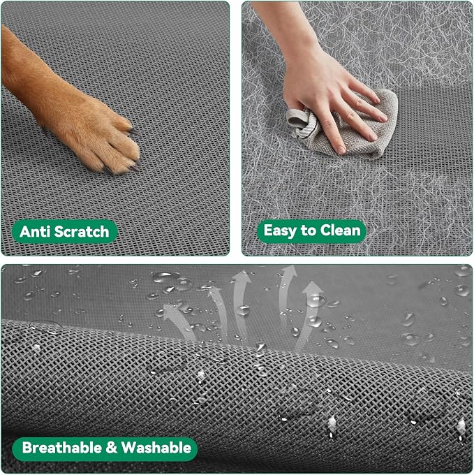 Elevated Dog Bed Outdoor Cooling Raised Cot for XL Dogs, Gray 48.8in | Tool-Free Installation; Washable Cooling Breathable Mesh; Anti-Slip Feet; Indoor & Outdoor Use