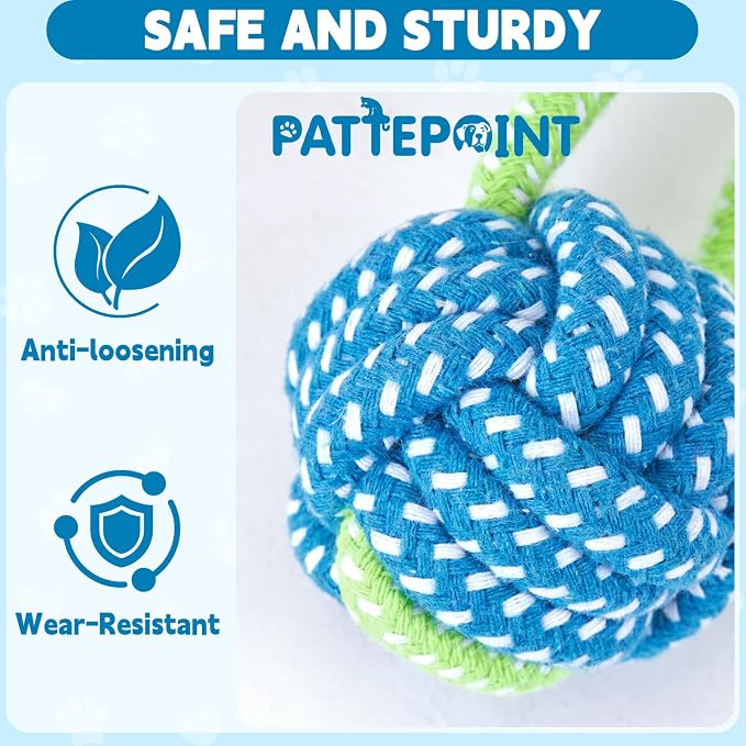 3Pcs Dog Rope Toys for Puppy, Dog Chew Toy for Medium&Small Dog