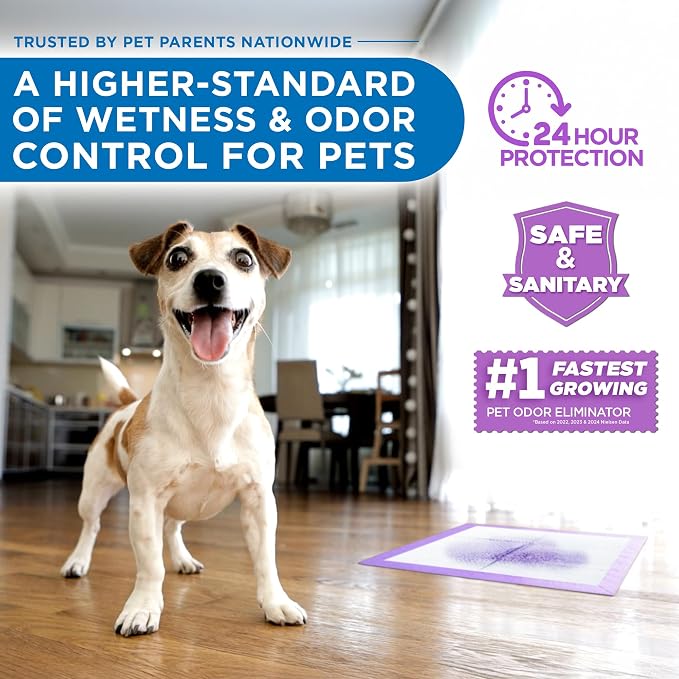 POOPH® Potty Pads™ 24 x 24 in, 25 Count | Disposable 24 x 24 in potty pads with absorbent core and odor control. Includes 25 pads