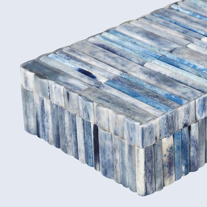Handicrafts Home Decorative Keepsake Box 8x5 – Small Organizer Box with Lid, Boho Decorative Storage, Retro Memory Box, Unique Coffee Table Décor, Jewelry or Trinket Box, Modern Shelf Decorative Box
