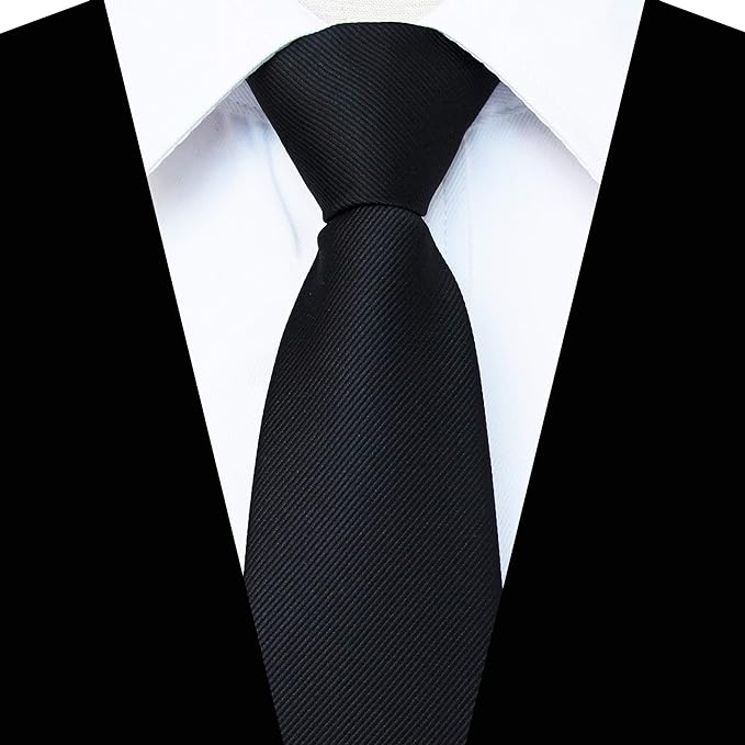 JEMYGINS 3.15“Solid Color Pre-tied Adjustable Necktie for Business and Wedding