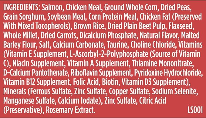 Nutrish Rachael Ray Adult Dry Dog Food Real Salmon, Veggies & Brown Rice Recipe, 4.5 lb. Bag (Pack of 2)
