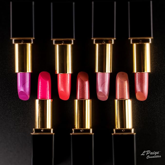 L'Paige L21 - ELECTRIC FUCHSIA Designer Lipstick | Aloe Vera-Based, Long-Lasting, Moisturizing | Vibrant Fuchsia with Glossy Radiant Finish