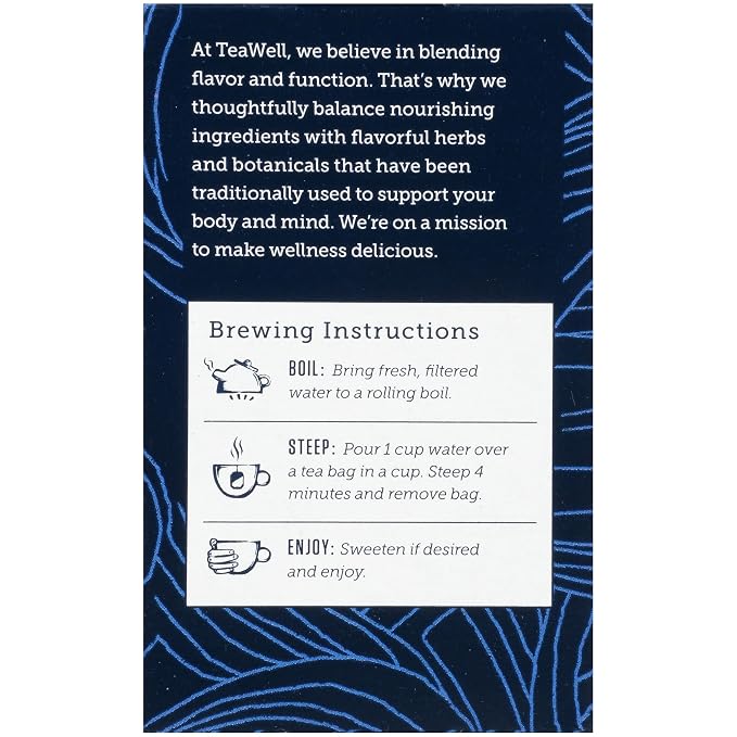 Celestial Seasonings TeaWell Herbal Tea, Daily Wellness, Organic Turmeric Spice, 12 Count (Packaging May Vary) (Pack of 2)