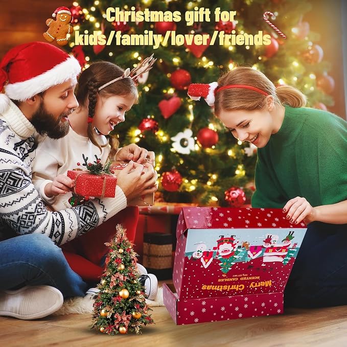 12 Pack Christmas Scented Candles with Natural Soy Wax, Long Lasting Aromatherapy Soy Candles for Home Scented, Christmas Candles Gift Set for Women & Men