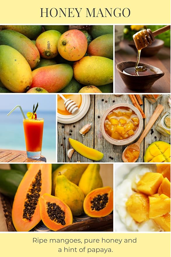 Eco Candle Co. Honey Mango Tea Light Candles, 10-Pack, 9 Hr Burn Time | Scents of Mango, Honey, & Papaya, Recyclable Plastic Cups, No Lead, Hand Poured, Made from Midwest Grown Soybeans, .6 oz. Ea