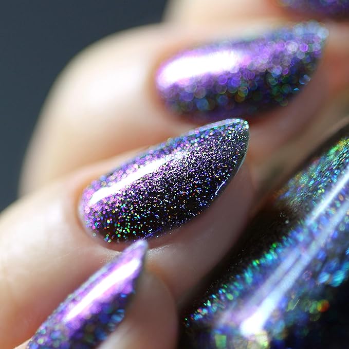 ILNP Night Drive - Blue to Purple Color Kissed Ultra Holographic Nail Polish