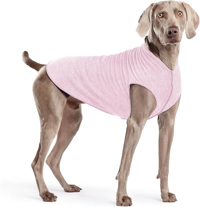 Goldpaw Dog Sun Shirt with UV Protection - Lightweight, Cooling Sun Protection Clothing for Dogs - Reduce Heat Absorption - Pet Clothes Made in the USA - Machine Washable - Size 22 - Pink Lemonade