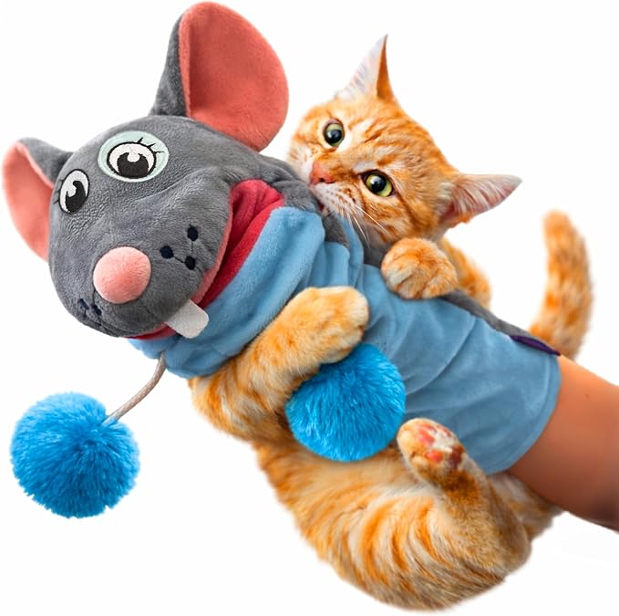 Meow Mitt Wearable Cat Wrestling Glove Puppet - Mouse