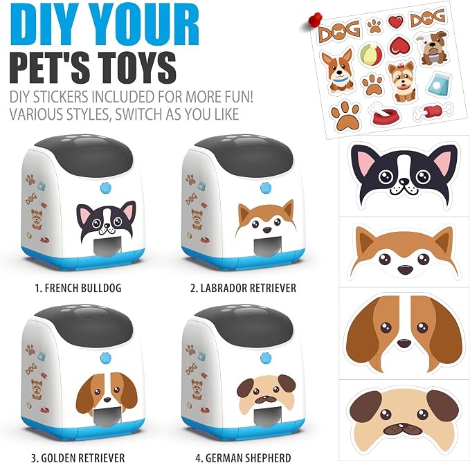 Dog Puzzle Feeder Toy – Remote Control Automatic Treat Dispenser with Light, Interactive IQ Training Slow Feeder, Large Capacity for All Dog Breeds