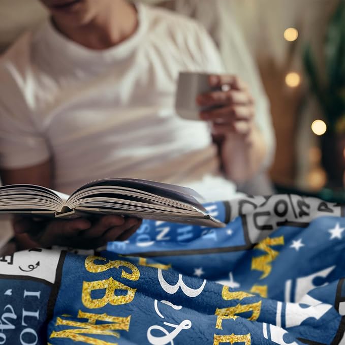 Gifts for Husband, Husband Birthday Gifts from Wife Blanket 60"x50", Cool Anniversary Wedding Gifts