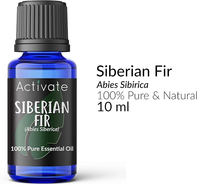 Activate Siberian Fir Essential Oil 100% Pure, Premium Grade, Undiluted, Natural, Aromatherapy & Diffuser Use 10ml