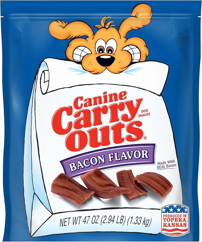 Canine Carry Outs Bacon Flavor Dog Treats, 47 Ounce Bag