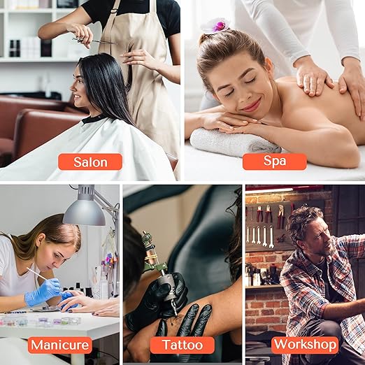 TASALON Salon Rolling Cart with 2 Magnetic Bowls - Space Saving Metal Trolley for Beauty, Tattoo & Hair Stylists, Multipurpose Salon Station Cart (Pink)