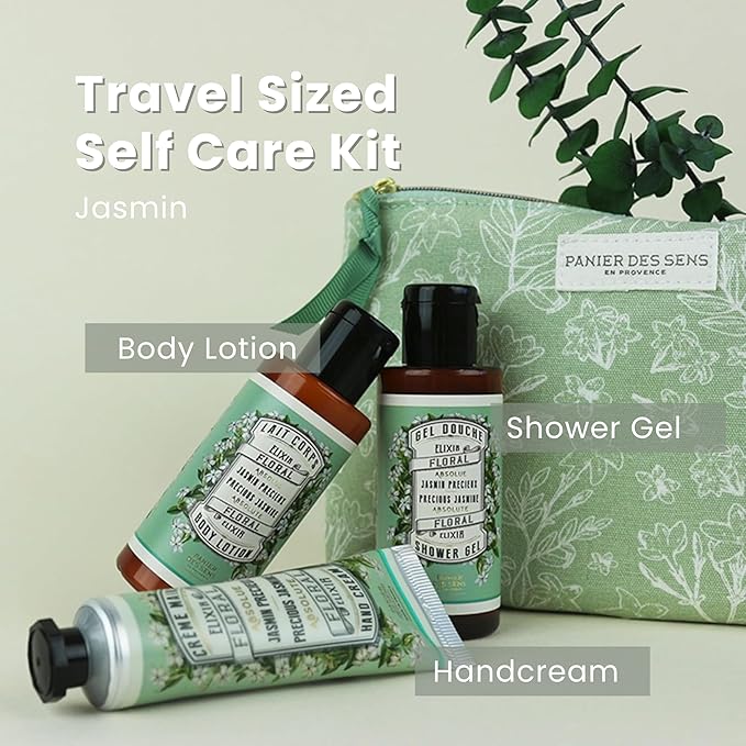 Panier des Sens Body Lotion, Moisturizer - Made in France 97% natural - 8.45 Floz/250 ml (Jasmine Set)