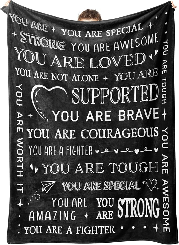 Gifts for Women or Men- Get Well Soon Blanket | Thinking of You Gift for Dad Grandpa Brother Friend Coworker, Feel Better After Surgery Gift for Sick, 60'' x 50''