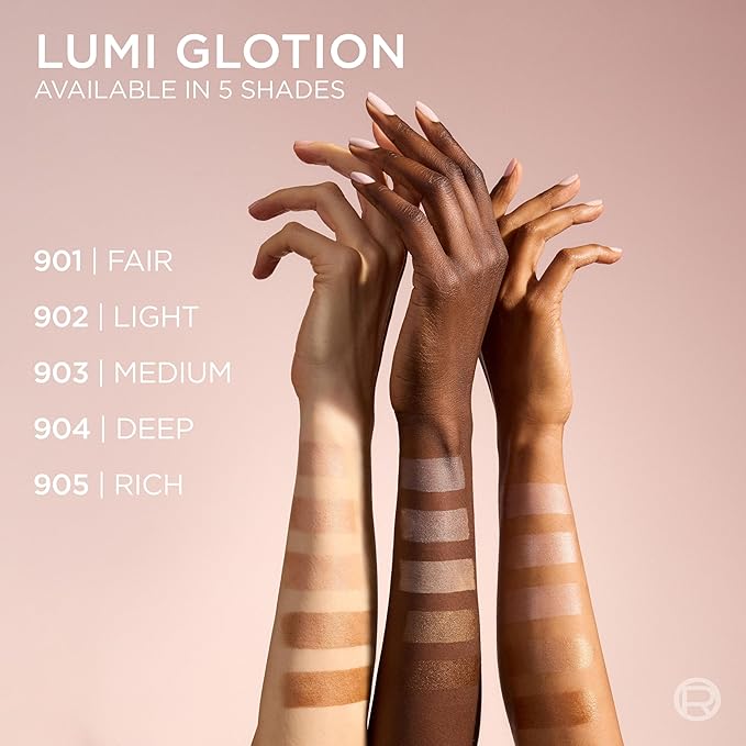 L'Oreal Paris Makeup True Match Lumi Glotion, Natural Glow Enhancer, Illuminator Highlighter, Bronzing Drops For a Sun-Kissed Glow, 904 Deep