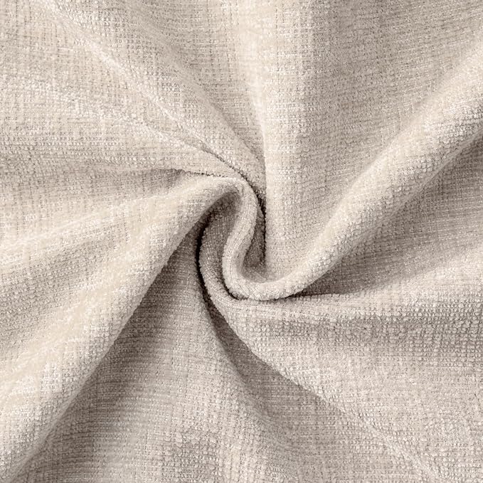 MIULEE Soft Chenille Throw Pillow Covers Light Brown 20x20 Inch Pack of 2 | Modern Home Decor, Classic Decorative Pillows, Solid Dyed Cases, Boho Couch Cushion Covers for Sofa Bed Living Room