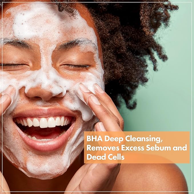 NATUREONE BHA Acne Foam Cleansing, Acne Face Wash, Salicylic Acid for Acne Prone Skin, Exfoliator, Sebum, Blackhead Remover and Dead Cells, Foaming Pore Cleanser, Korean Skincare, 100ml, 3.38 fl.oz.