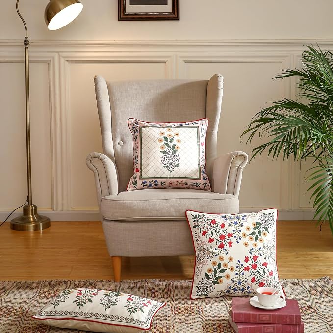 Designer Vintage Velvet Throw Pillow Cover,Set of 3-Bertina ABC | Pillow Cover,Concealed Zipper Design,Dragonfly Pattern,Sofas,Bedroom,Living Room,Lounge Chairs,All Season Home Decor