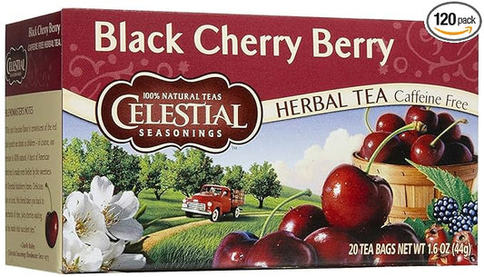 Celestial Seasonings Black Cherry Berry Tea Bags - 20 ct - 6 pk