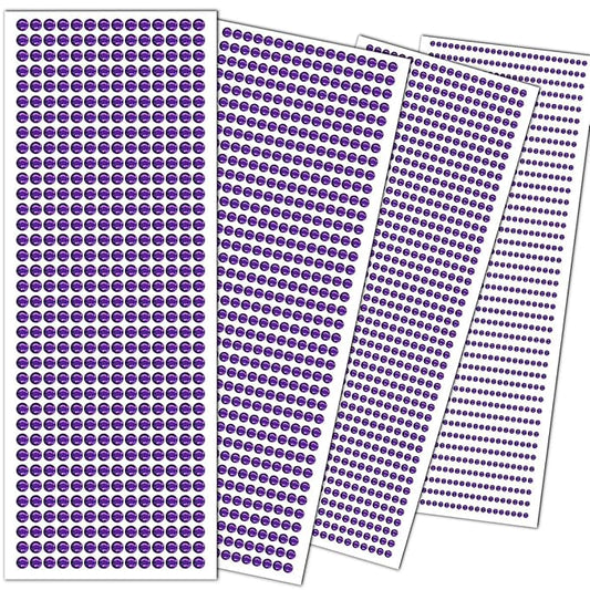 3090PCS Face Gems Eye Jewels Rhinestones Crystals Stickers 3/4/5/6mm with Dark Purple Rhinestones Stickers for Body, Stick on Jewels Makeup Glue for Face Eye Hair Nails Make up and Craft Decor