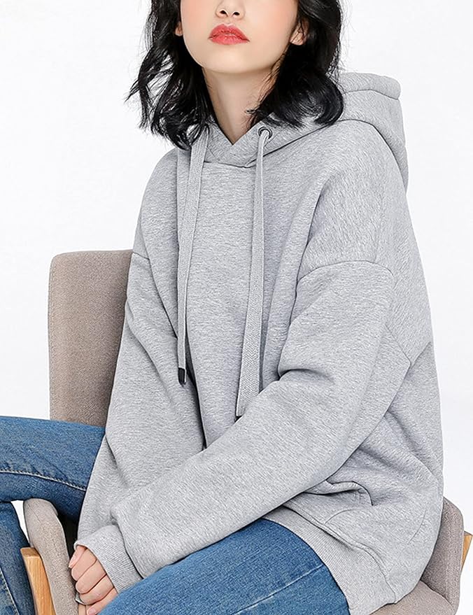 Yeokou Women's Winter Hoodies Pullover Sherpa Fleece Warm Heavyweight Sweatshirt