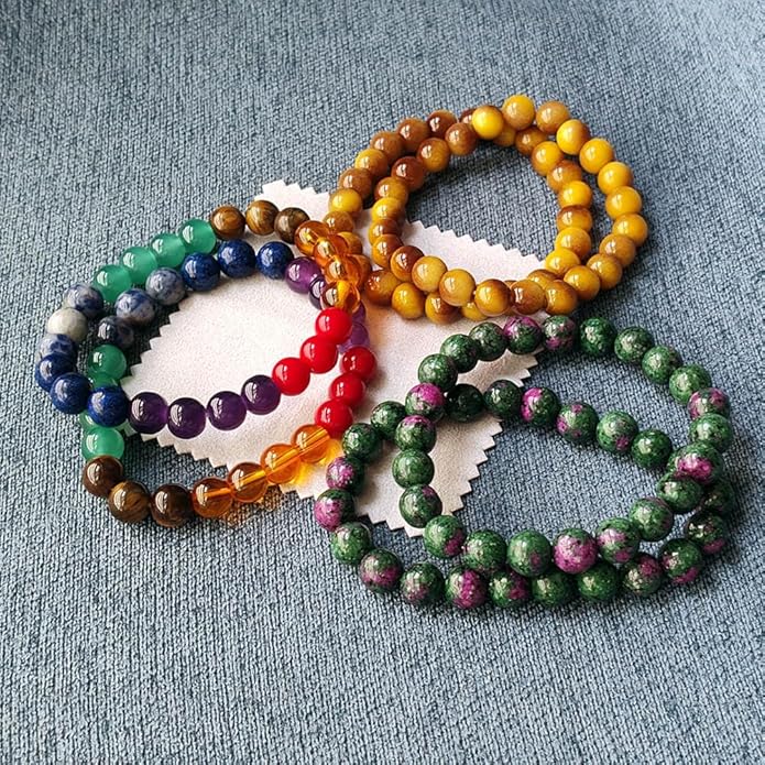 Evil Eye with Hematite Black Obsidian Tiger Eye Stone Triple Protection Bracelets for Men Women, Crystal Healing Stone Bracelet Bring Luck Prosperity and Happiness Jewelry